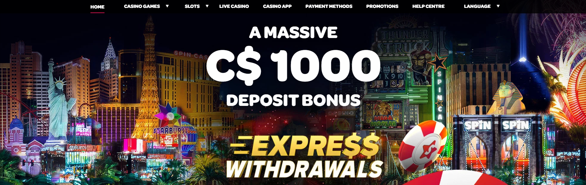 Spin Casino screenshot