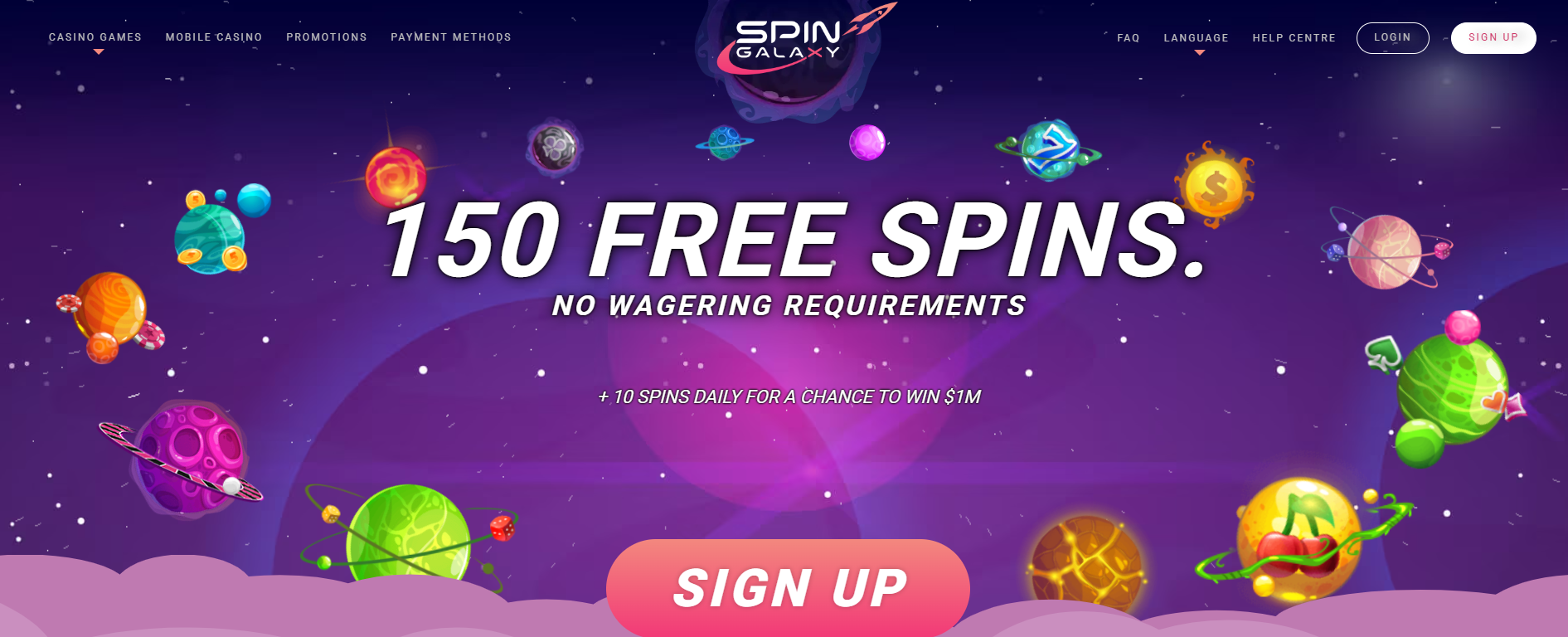 Spin Galaxy Casino screenshot